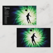 Carte De Visite Volley-ball cool (Devant / Derrière)