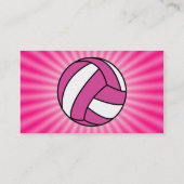 Carte De Visite Volley-ball rose (Dos)