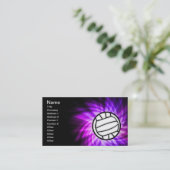 Carte De Visite Volley-ball violet (Debout devant)