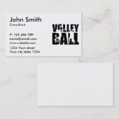 Carte De Visite Volleyball (Devant / Derrière)