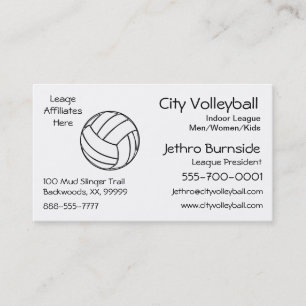 Carte De Visite Volleyball