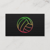 Carte De Visite Volleyball coloré (Dos)