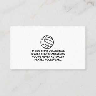 CARTE DE VISITE VOLLEYBALL FACILE