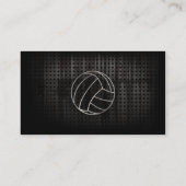 Carte De Visite Volleyballl ; Noir frais (Dos)