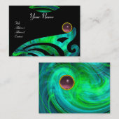 Carte De Visite VORTEX CLAIR AMÉTHYSE bleu rose vert noir jaune (Devant / Derrière)