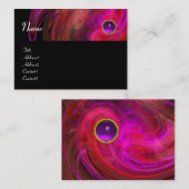 Carte De Visite VORTEX CLAIR AMÉTHYSE jaune rose rouge noir (Devant / Derrière)