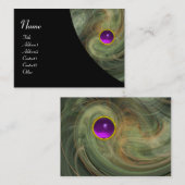 Carte De Visite VORTEX CLAIR AMÉTHYST jaune violet gris noir (Devant / Derrière)