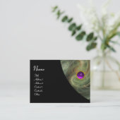 Carte De Visite VORTEX CLAIR AMÉTHYST jaune violet gris noir (Debout devant)