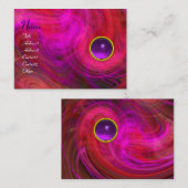 Carte De Visite VORTEX CLAIR AMÉTHYST rose jaune violet rouge (Devant / Derrière)