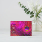 Carte De Visite VORTEX CLAIR AMÉTHYST rose jaune violet rouge (Debout devant)