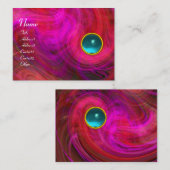 Carte De Visite VORTEX CLAIR AQUAMARINE rose violet rouge jaune (Devant / Derrière)