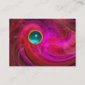 Carte De Visite VORTEX CLAIR AQUAMARINE rose violet rouge jaune (Dos)