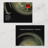 Carte De Visite VORTEX CLAIR RUBY- gris blanc jaune noir rouge (Devant / Derrière)