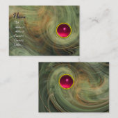 Carte De Visite VORTEX CLAIR RUBY vert jaune gris rouge rose (Devant / Derrière)