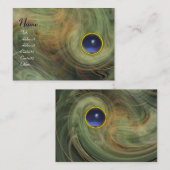 Carte De Visite VORTEX CLAIR TOPAZ bleu jaune gris (Devant / Derrière)