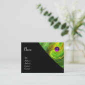 Carte De Visite VORTEX LÉGER AMÉTHYSE orange vert jaune noir (Debout devant)