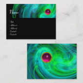 Carte De Visite VORTEX LÉGER AMÉTHYSE vert jaune bleu noir (Devant / Derrière)