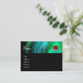 Carte De Visite VORTEX LÉGER AMÉTHYSE vert jaune bleu noir (Debout devant)