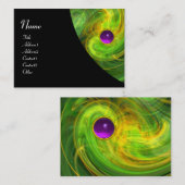 Carte De Visite VORTEX LÉGER AMÉTHYSE vert jaune orange noir (Devant / Derrière)