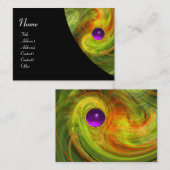 Carte De Visite VORTEX LÉGER AMÉTHYSE vert jaune orange noir (Devant / Derrière)