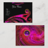 Carte De Visite VORTEX LÉGER AMÉTHYST rose jaune noir rouge violet (Devant / Derrière)