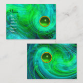 Carte De Visite VORTEX LÉGER EMERALD vert jaune orange bleu (Devant / Derrière)