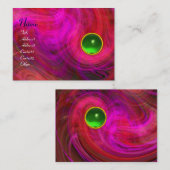 Carte De Visite VORTEX LÉGER EMERALD vert jaune rouge rose violet (Devant / Derrière)