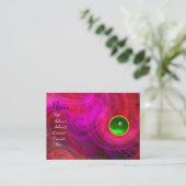 Carte De Visite VORTEX LÉGER EMERALD vert jaune rouge rose violet (Debout devant)