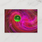 Carte De Visite VORTEX LÉGER EMERALD vert jaune rouge rose violet (Dos)