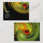 Carte De Visite VORTEX LÉGER RUBY - jaune orange vert noir rouge (Devant / Derrière)