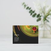 Carte De Visite VORTEX LÉGER RUBY - jaune orange vert noir rouge (Debout devant)