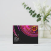 Carte De Visite VORTEX LÉGER RUBY- rouge rose violet noir jaune (Debout devant)