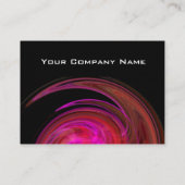 Carte De Visite VORTEX LÉGER RUBY- rouge rose violet noir jaune (Dos)