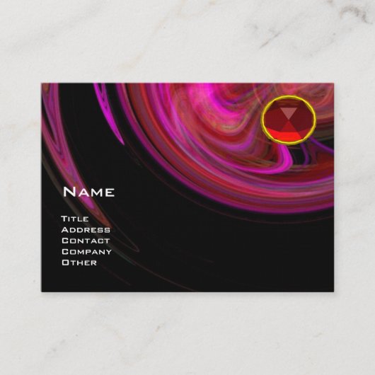 Carte De Visite VORTEX LÉGER RUBY- violet rose violet violet rouge (Devant)