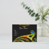 Carte De Visite VORTEX LÉGER SAPPHIRE noir jaune orange vert (Debout devant)