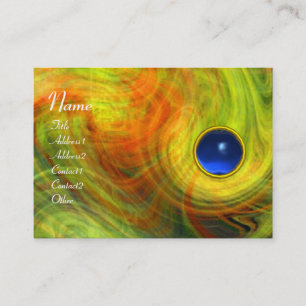 Carte De Visite VORTEX LÉGER SAPPHIRE rouge jaune orange bleu