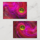 Carte De Visite VORTEX LÉGER TOPAZ jaune rouge rose violet (Devant / Derrière)