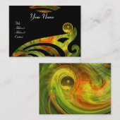 Carte De Visite VORTEX LÉGER TOPAZ noir jaune orange vert (Devant / Derrière)