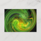Carte De Visite VORTEX LUMINEUX, noir vif, vert blanc blanc (Dos)