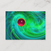 Carte De Visite VORTEX LUMINEUX RUBY bleu vert noir rose jaune (Dos)