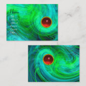 Carte De Visite VORTEX LUMINEUX RUBY vert bleu rose rouge (Devant / Derrière)