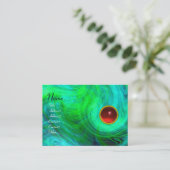Carte De Visite VORTEX LUMINEUX RUBY vert bleu rose rouge (Debout devant)