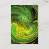 Carte De Visite VORTEX LUMINEUX Vibrant noir jaune orange (Dos)