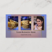 Carte De Visite Vos 4 Photos Bijoux indiens exotiques (Devant)