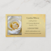 Carte De Visite Vos 4 Photos Elegant Gold Wedding planner (Dos)