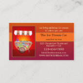 Carte De Visite Vos 4 Photos Eye Catching Glace Cream (Dos)