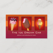 Carte De Visite Vos 4 Photos Eye Catching Glace Cream (Devant)