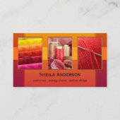 Carte De Visite Vos 4 Photos Mode Design Couture en Seamstress (Devant)