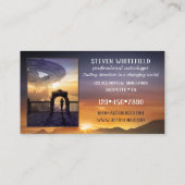 Carte De Visite Vos Photos Astrologue Céleste SciFi (Dos)