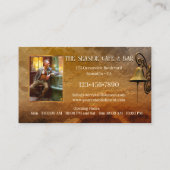 Carte De Visite Vos Photos Café Côtier Bar (Dos)